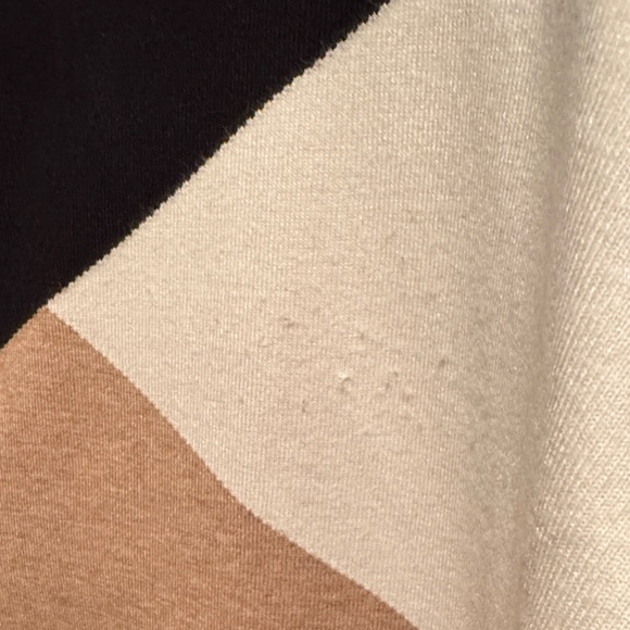 INC Colorblock Oversized Sweater in Black, White, and Tan Size M - Picture 5 of 5